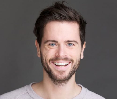 young man smiling